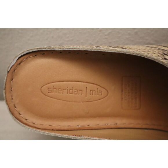 Sheridan Mia WMN Sz 41M US 10M Beige Combo Snake Print Kokos Leather Sandals - Picture 9 of 14